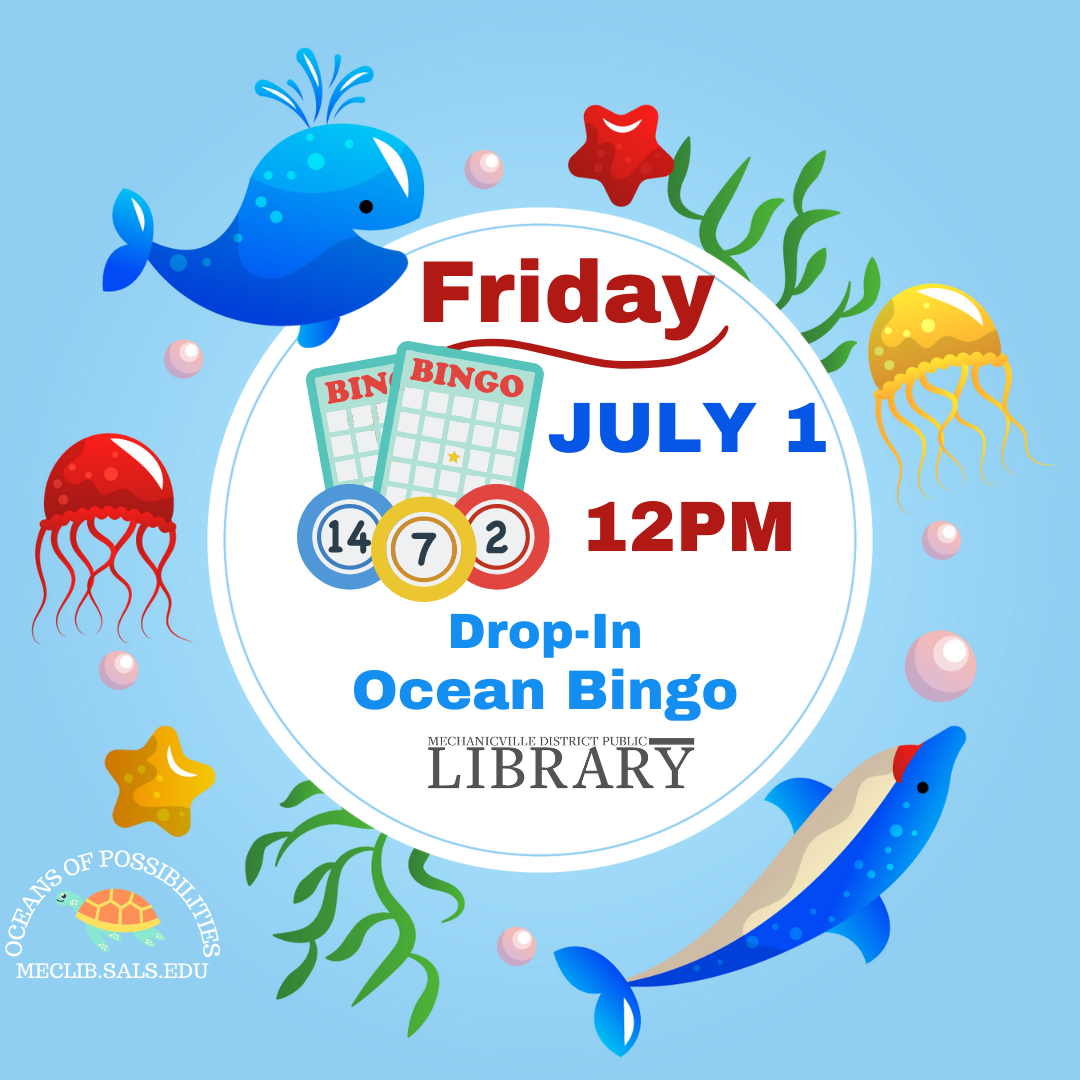 Ocean BINGO - Drop In Program @ Mechanicville District Public Library | Mechanicville | New York | United States