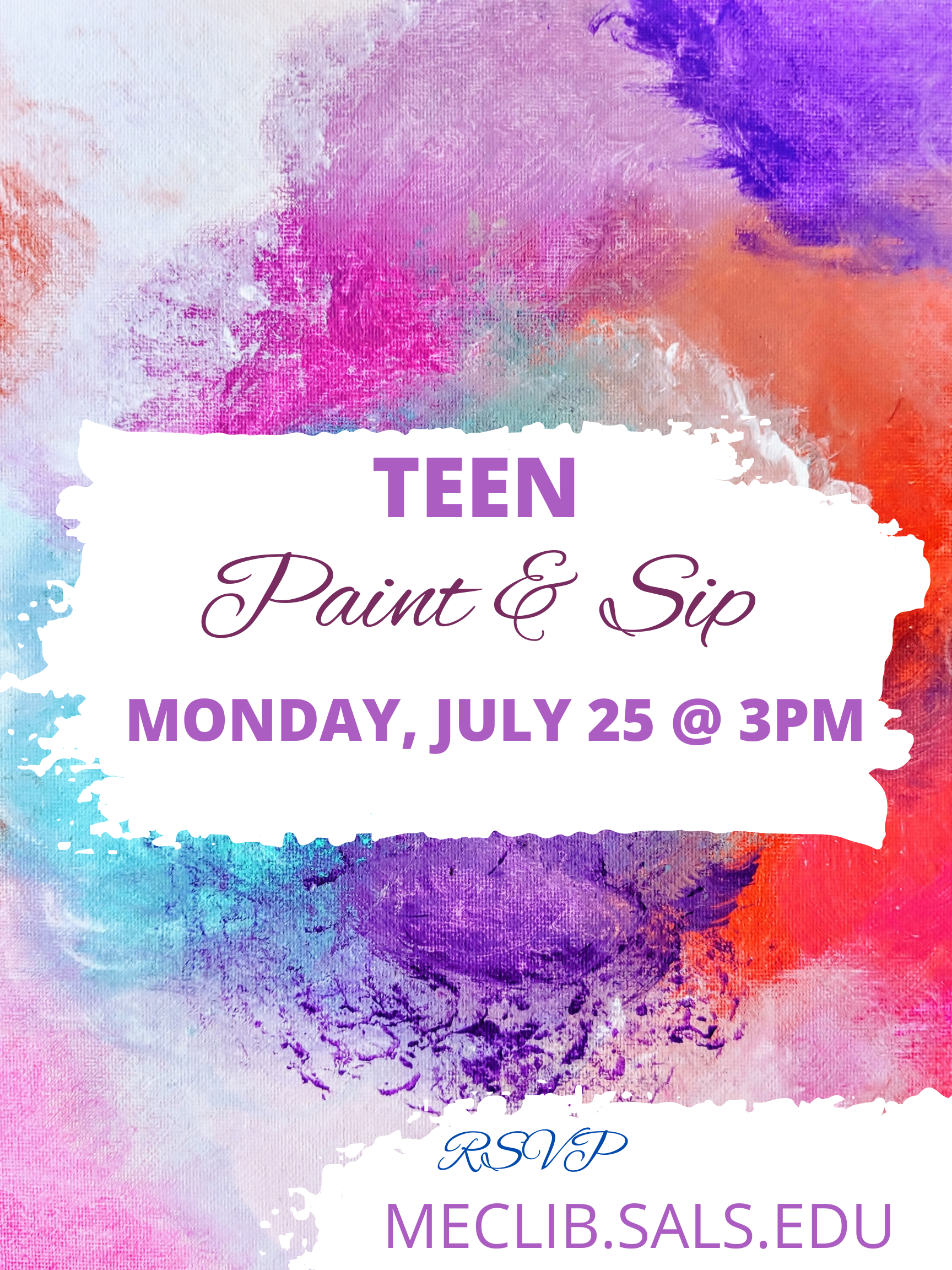 Teen Paint & Sip @ Mechanicville District Public Library | Mechanicville | New York | United States