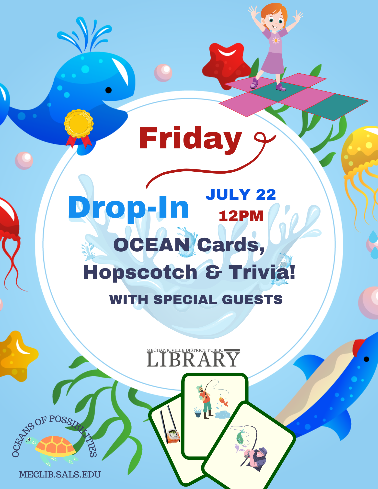 Ocean Card, Hopscotch & Trivia Games - Register Now!