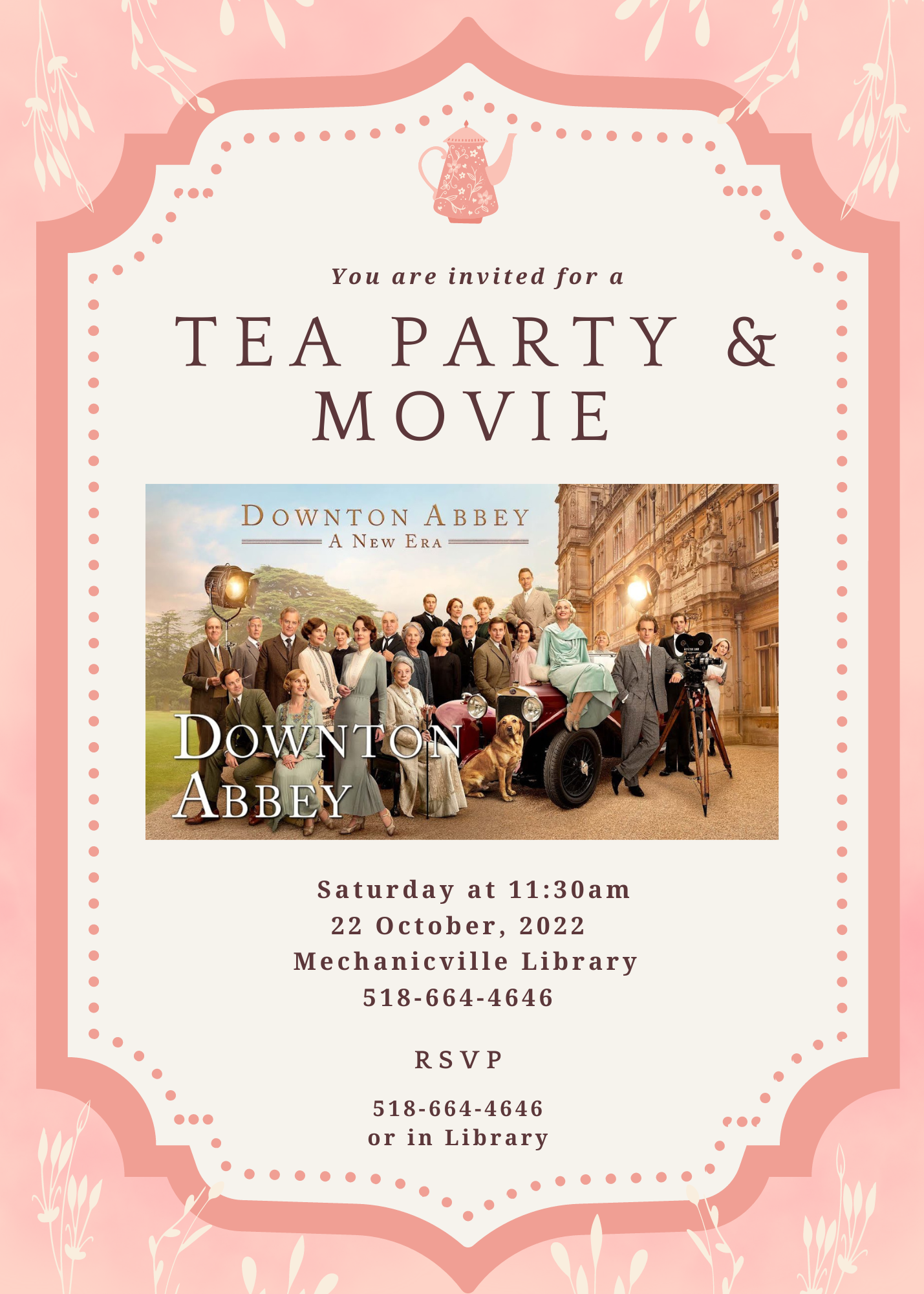 Downton Abbey Tea & Movie @ Mechanicville | New York | United States