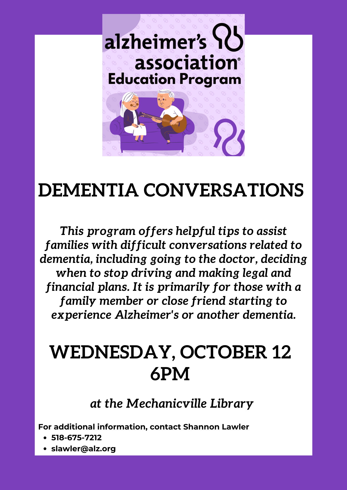 Dementia Conversations: A Program by the Alzheimer's Association