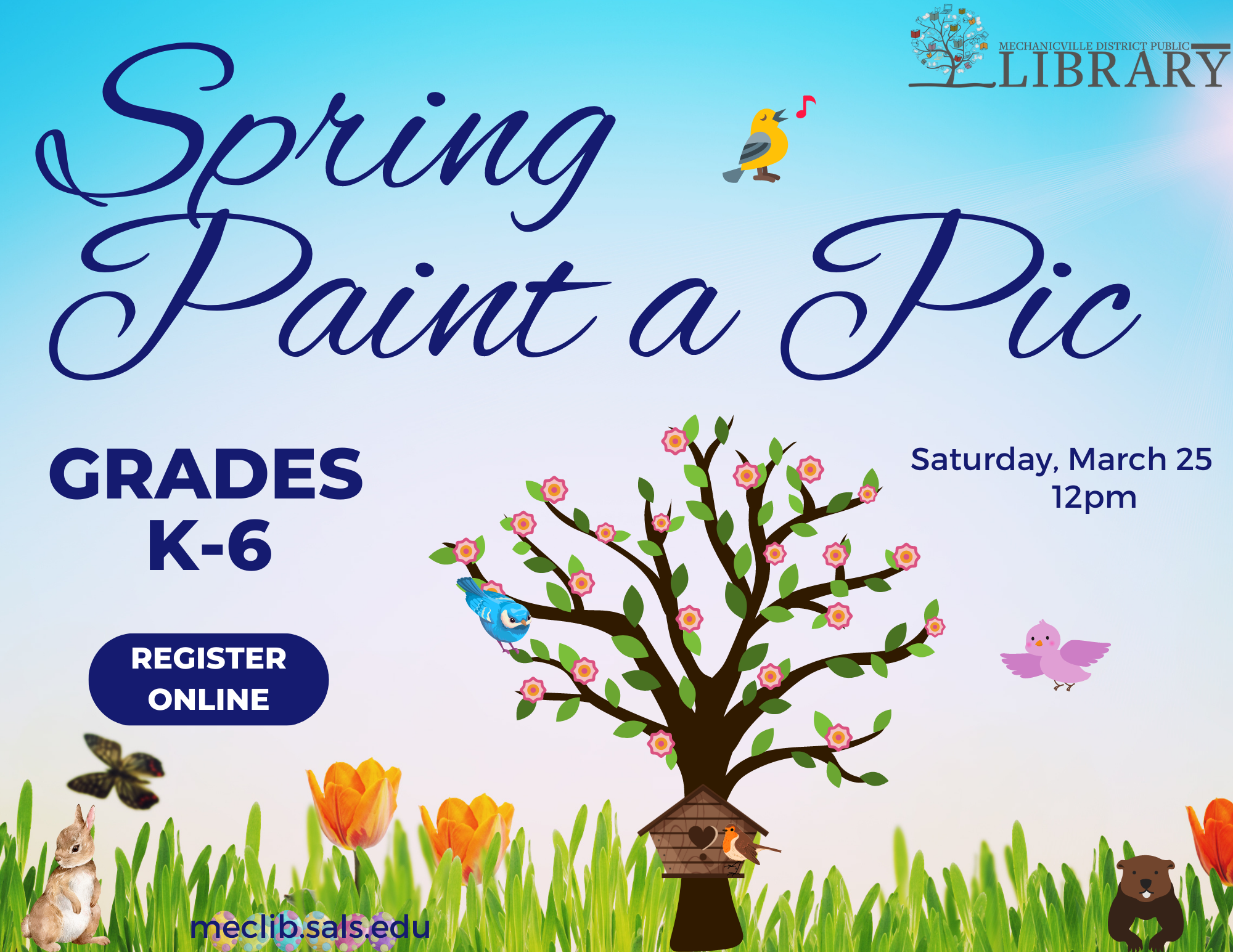 Kids Paint a Pic  - Spring @ Mechanicville | New York | United States