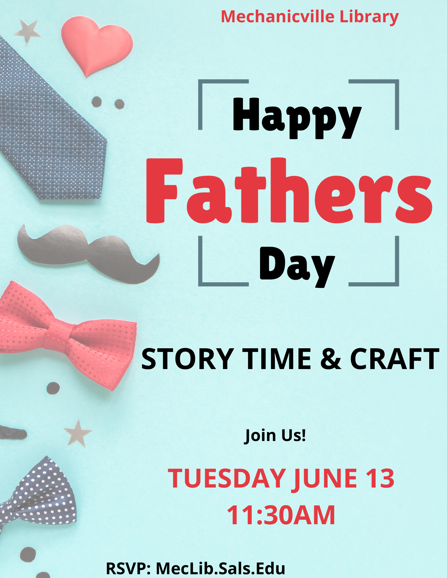 Father's Day Story Time & Craft