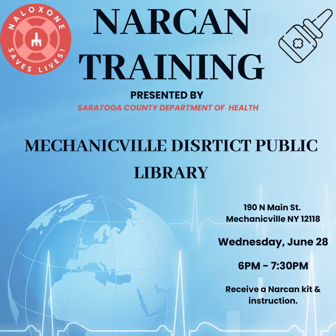 Narcan Distribution & Instruction @ Mechanicville District Public Library
