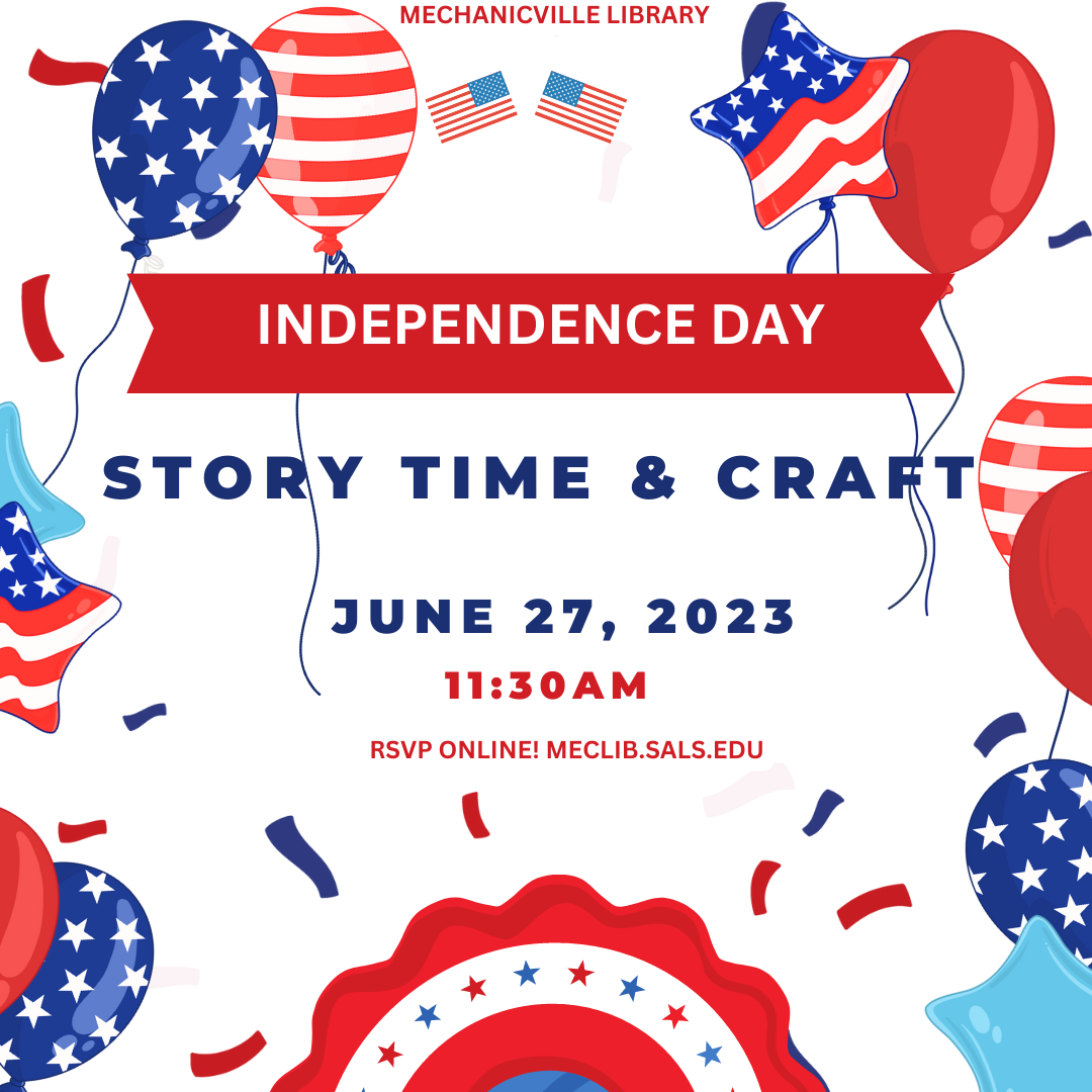 Story Time & Craft: Independence Day @ Mechanicville District Public Library