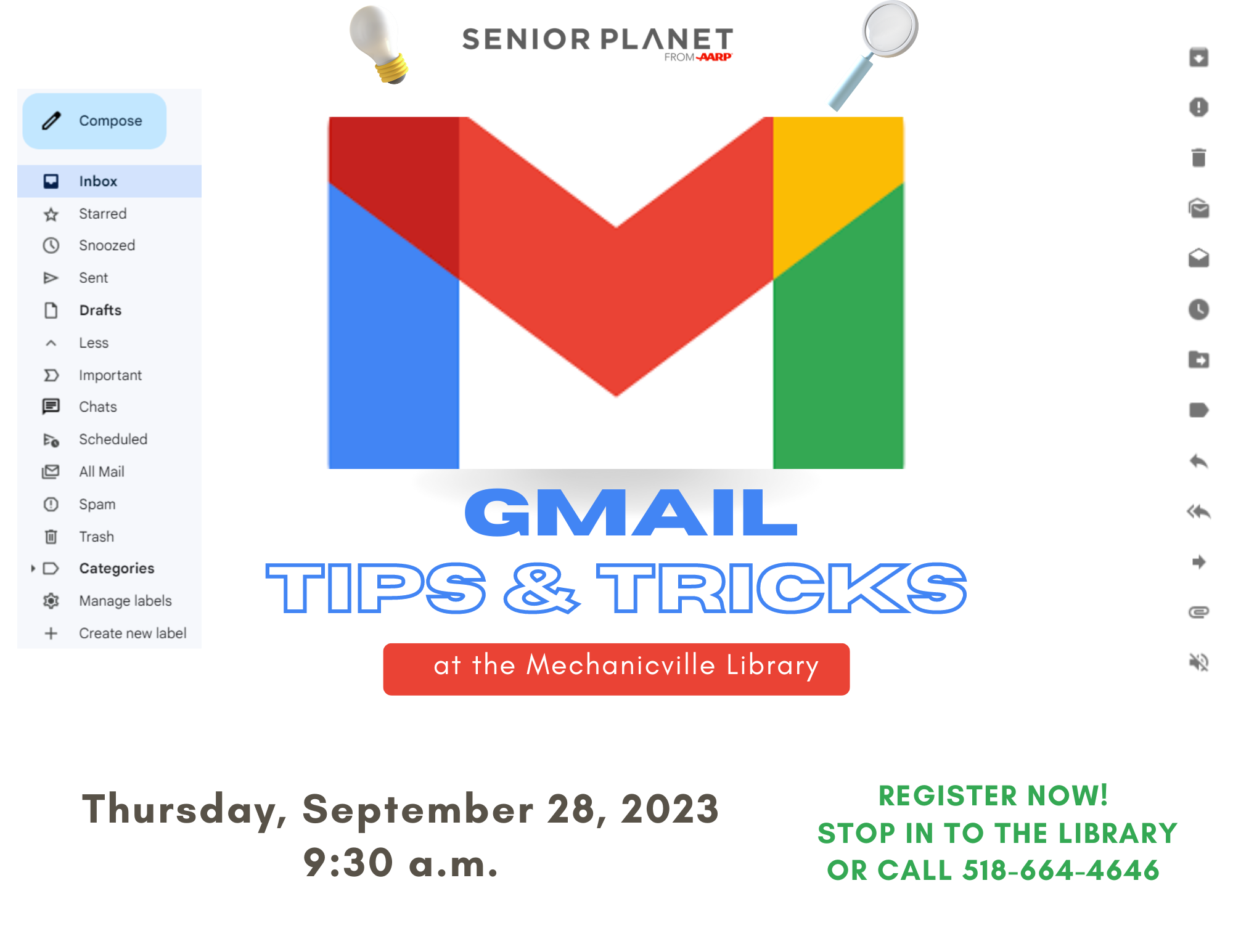 Technology Workshop - Gmail Tips & Tricks @ Mechanicville District Public Library