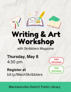 skribblers writing workshop flyer